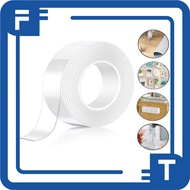 FT - Double Tape Jumbo Nano Tape 5 Meters Wide 2MM Double Tape Clear Tape R555