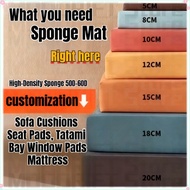 Custom Sponge cushion 35D/50D/65D high density foam bed seam filler strips mattress/seat/backrest