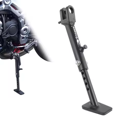 Kick Stand Motorcycle Aluminum Adjustable Side Stand Holder Kickstand Z900RS ZR900 Z900 RS ZR 900 20