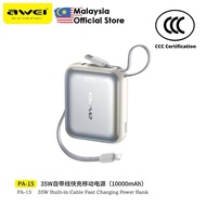 【3C Certified】Awei PA-15 10000mAh Powerbank 35W Fast Charging Powerbank  PA-16 20000mAh Powerbank