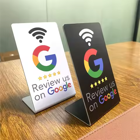 Tap The NFC Stand, Google NFC Review Card, Restaurant Bend Card, NFC Positive Review Card, Stand Des