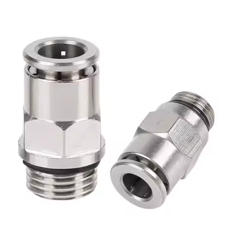 Pneumatic Quick Connector All Copper Nickel Plated PC-G Thread G1/8 1/4 3/8 1/2 PU Gas Pipe 6 8 10 1
