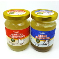 [JATIM ONLY Delight Bone Broth Chicken Beef 130ml natural mpasi Beef Chicken Broth