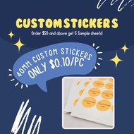 Customisable Sticker Label Logo Design Waterproof Matte &amp; Glossy