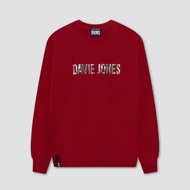 DAVIE JONES เสื้อสเวตเตอร์ Logo Oversized Fit Sweater SW0078 สีเขียวเข้ม เขียว แดง