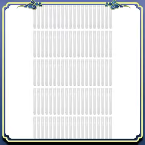 A86P-100Pcs Clear Plastic Test Tube With Cap 12X100mm U-Shaped Bottom Long Transparent Test Tube Lab