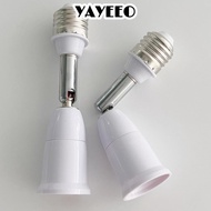 YAYEEO LED Lamp Base, Wall Base Holder Flexible Bulb Socket, E27 to E27 Extension Light Base Extende
