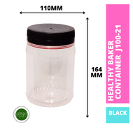 J100-21 / 07-4027 MSP / SP 8190 / NCI 4021 / HP 5120 CONTAINER / BLACK / GOLD / TRANSPARENT CAP / BA