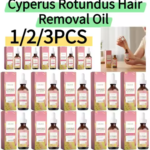 1/2/3PCS Natural Cyperus Root Hair Removal Oil Gentle Soothing Depilatory Oil Deep Moisturizing Repa