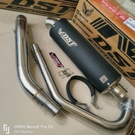 Dst racing Exhaust Bv coating Full set cbr facelift k45r r15v3 Vixion cb new etc. inlet 50 mm header