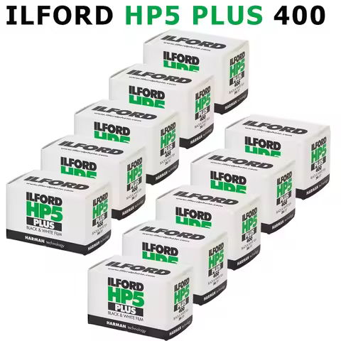 10Rolls Original ILFORD HP5 PLUS 400 Black and White Negative 135 35mm Film Entry-Level 36 Exposure/