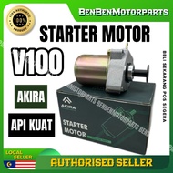 SUZUKI V100 STARTER MOTOR STANDARD HIGH QUALITY AKIRA API KUAT