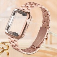 2pcs Watch Band + Watch Case Set, 14mm Wide Metal Detachable Stainless Steel Watch Band For Women, D