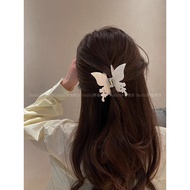 Matte Frosted Butterfly Hair Clip for Women Girls Hair Clamp Black Hair Clips White Hair Clam