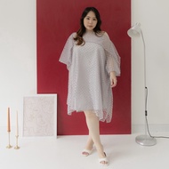 RheiSized - Athens Dress Grey SizeBIG | Big Size Brocade Party Dress Eid Dress | Bridesmaid | Pregna