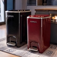 垃圾桶 脚踏式 Trash Can Modern Luxury Kitchen Bathroom 2025 New Pedal Bin with Lid Large Capacity High Val