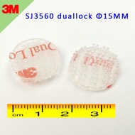 10PCS 15mm/20mm/22mm Circle 3M SJ3560 Dual Lock Reclosable Fastener White Self Adhesive Acrylic Wate