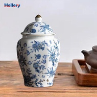 Hellery Flower Vase, Ginger Jar, Food Storage Container, Dried Flower Vase, Chinese Multi-purpose Va