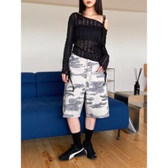 160 Fog Apricot Tracking Camouflage Cropped Pants * 1 Color