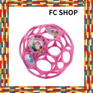 Bright Starts Oball Rattle - Stroller Toy for Babies 0 Months and Up, Teething Toy, Softball, Baby P
