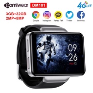 DOMIWEAR DM101 2.41'' 4G Smart Watch Full Touch 3GB 32GB 2080mAh Baery Dual Camera Face Unlock Smartwatch with SIM  Slot