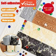 Oversize Gemstone 3D Foam Wallpaper Border Self-Adhesive Wall Molding Border Wallpaper Wall Decor 1P
