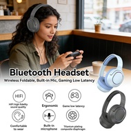 Foldable Gaming Headset Bluetooth Headphone Headphone With Mic Bluetooth Earphone