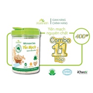 Combo of 11 Boxes of Xuan An Instant Pure Oats [no sugar] Box of 400G (Free 11 bags of Oatmeal 150g)