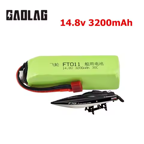 Upgrade 14.8V 3200mAh 4s 30C Lipo Battery For FT010 FT011 RC Boat Helicopter Airplanes Car Spare Par