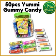 50pcs KHY Yummi Gummy Candy Halal Gula Kunyah Buah-Buahan Perisa