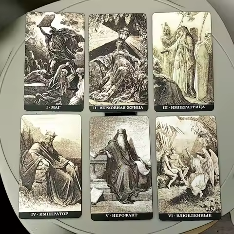 Gustave Dore Tarot Deck 78 Pcs Tarot Cards In Russian Language - Magnificent Deck 10.3*6cm Unites Bi