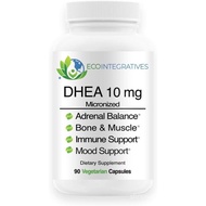 DHEA 10mg Micronized Supplement - 90 Vegetarian Capsules | Dehydroepiandrosterone for Foundational W