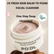 [K-BEAUTY]PO:DL 2X Fresh Bam Balm To Foam Facial Cleanser 130ml/Double cleansing at once / Moisturiz