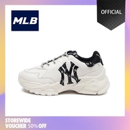 【100%ของแท้】MLB CHUNKY DIA MONOGRAM Unisex Sports Shoes รองเท้ากีฬาชายและหญิง black
