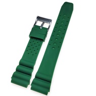 Silicone Watch Band for Seiko SKX007 SRP777J Abalone 007 Bracelet Soft High Quality Resin Strap 18mm 20mm 22mm