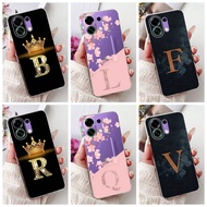 Oppo K13 Turbo PLM110 Case Oppo K13 Turbo Pro PLE110 Cover Transparent Aesthetic A-Z Letters Fashion