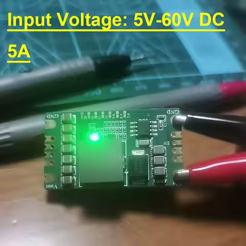 5A Input 5-60V DC TO DC Buck Power Supply 5V 7.4V 8.4V 9V 12V 15V 18V 20V DC Step-down Voltage Regul