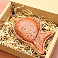 手工皮革鯛魚燒零錢包 雕魚燒生日禮物 畢業禮物(可加購禮盒)