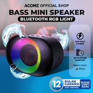 ACOME Speaker Bluetooth 5.0 10W IPX6 Waterproof RGB Light Rhyme Rave Party Garansi Resmi 1 thn A10