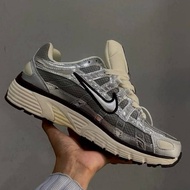 (ACC NEW POST) P-6000 Metallic Silver Unisex Sneakers