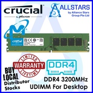 (ALLSTARS) Crucial 32GB DDR4 3200MHz Desktop RAM / Long DIMM (CT32G4DFD832A)