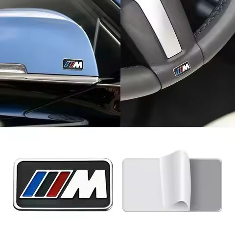 1pcs Car Metal Sticker Automotive Emblem Auto Accessories For BMW M E81 E82 E88 E90 E91 E92 E93 F30 