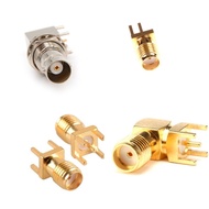 RF Coaxial Connector BNC SMA Female socket bulkhead Right Angle Straight Mount Edge Mount PCB Connec