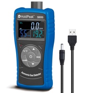 HOLDPEAK HP-5800G Digital LCD Gas Detector Tester Monitor 0~100 PPM Ammonia Leak Detector Rechargeab