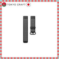 Fitbit Charge 3/4 Genuine Replacement Sports Wristband Black Size S [Japan Official Product] FB168SB