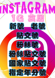 IG號 IG老號 IG台灣號 哀居號 IG 哀居 instagram 新號 老號 台灣IG 粉絲號 貼文號 多種項目可選