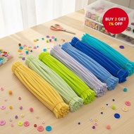 100Pcs 8mm Encrypted Fuzzy Wire Set for Macaron Flower Bouquet DIY Crafting  100Pcs 8mm Set Dawai Bu