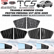TCS PROTON PERSONA VVT MC1 MC2 2016-2025 CAR WINDOW TRIANGLE LOUVER COVER MUSTANG DESIGN ACCESSORIES