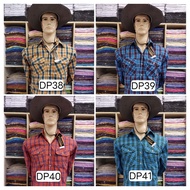 2-Pocket Plaid Shirt Long Sleeves Dp38-DP41