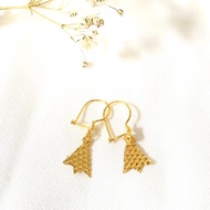 Desi Piramida Adult Light Gold Earrings 0.5 Gram